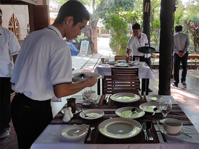 Setting tables